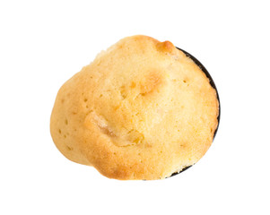 Closeup of melted cupcake.