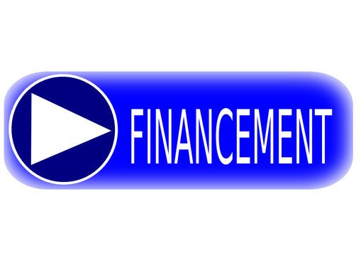 financement sur logo bleu