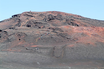 Piton de la Fournaise volcano on La Reunion island