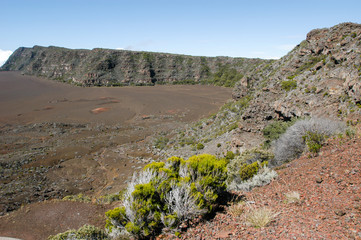 Piton de la Fournaise volcano on La Reunion island