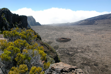 Piton de la Fournaise volcano on La Reunion island