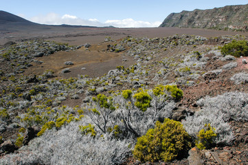 Piton de la Fournaise volcano on La Reunion island