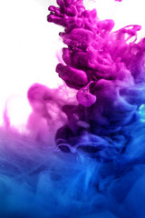 colorful paint in water
