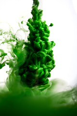 green dye in water
