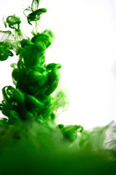 green dye in water
