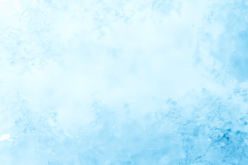 Snow bright abstract winter background close-up bokeh