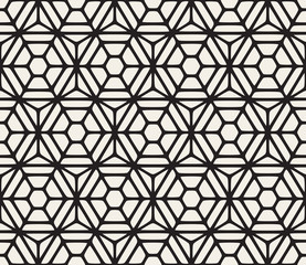 Vector Seamless Hexagon Rounded Grid Pattern