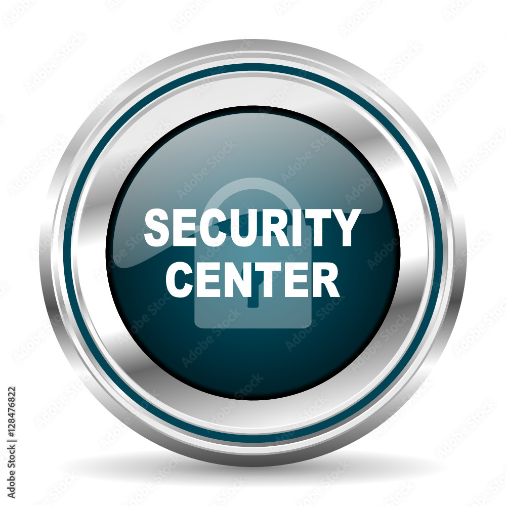 Poster  vector icon. Chrome border round web button. Silver metallic pushbutton.