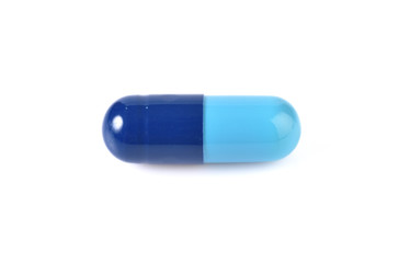 capsule pills isolated on white background