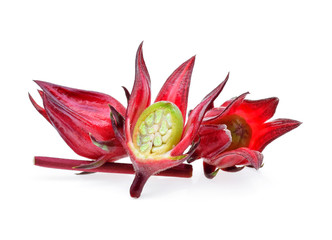 Hibiscus sabdariffa or roselle fruits