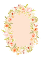 Greeting card with flowers