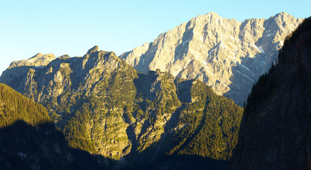 Fototapeta premium Watzman, the second highest mountain of Germany