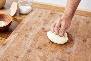 Making handmade pasta