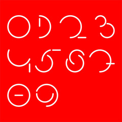 A set of numbers made up of arcs