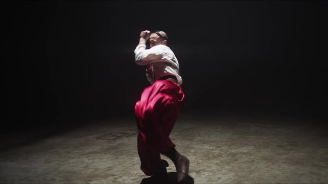 Martial Arts Dance Cossacks Choreography Slow Motion