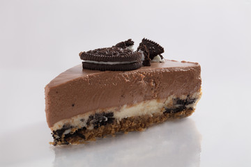 Chocolate and oreo cheesecake