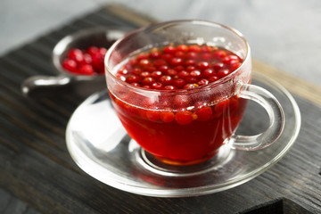 Hot cranberry drink