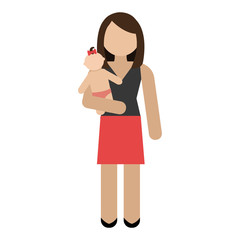 happy family member character vector illustration design