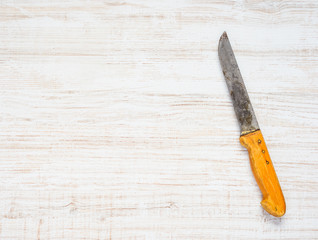 Butcher Knife with Copy Space