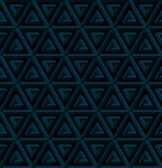 Isometric seamless pattern. 3D optical illusion background.