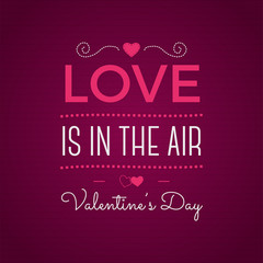 Valentine day typography. photo typography overlay, inspirational text. Valentine day label. Custom quote on pink background. Best for gift card, brochure. Stock 