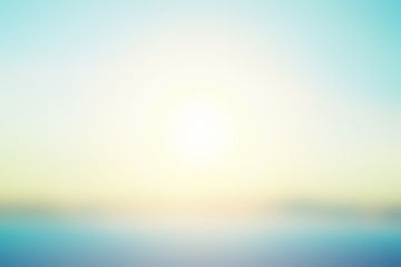 Fototapeta premium abstract bright sunset with de focused sun lights,Simple blurred background