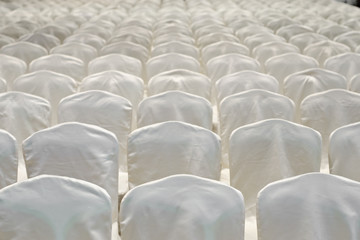 Obraz premium group White chair in big room