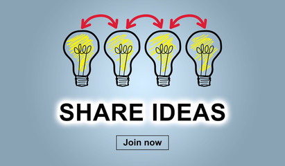 Concept of sharing ideas