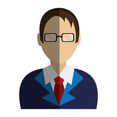 lawyer character avatar icon vector illustration design