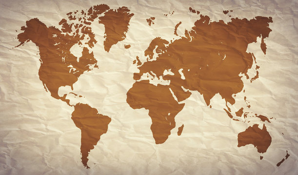 Fototapeta World map