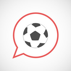 Obraz premium Isolated balloon with a soccer ball