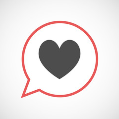 Isolated balloon with  the heart poker playing card sign