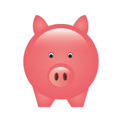 piggy savings money icon vector illustration design