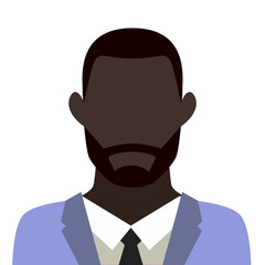 african bearded man icon avatar