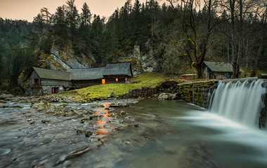 Old wooden water mill at National Nature Reserve Kvacianska dolina in Slovakia © Nick Fox