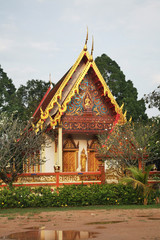 Fototapeta premium Wat Mongkol Wararam temple in Phuket Province. Thailand