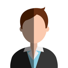 businessman character avatar icon vector illustration design