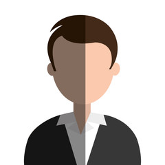 businessman character avatar icon vector illustration design