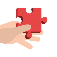 puzzle pieces game icon vector illustration design