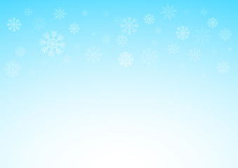 Fototapeta na wymiar Winter xmas blue background with snowflakes, Christmas and snow concept, vector eps 10 illustrated
