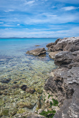Fototapeta na wymiar beautiful bay Slanica on Murter Island, Dalmatia, Croatia