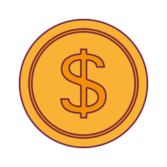 coin money isolated icon vector illustration design