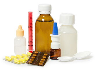 set of medicines for the treatment of various ailments and symptoms.