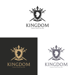 Kingdom. Lion coat of arms logo