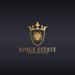 Kings Estate. Lion shield 