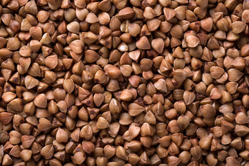 Raw buckwheat background