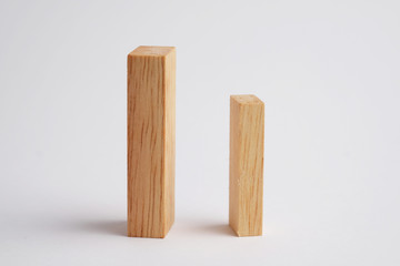 Wooden block for business concept.