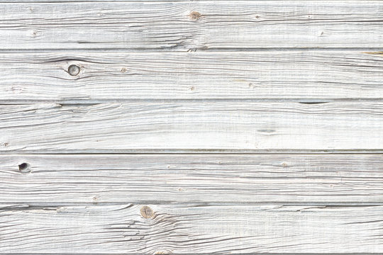 White wooden wall background
