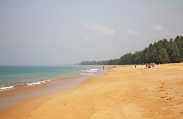 Fototapeta na wymiar Beach near Phuket International Airport. Thailand
