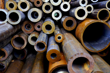 Metal pipe stainless stacked 